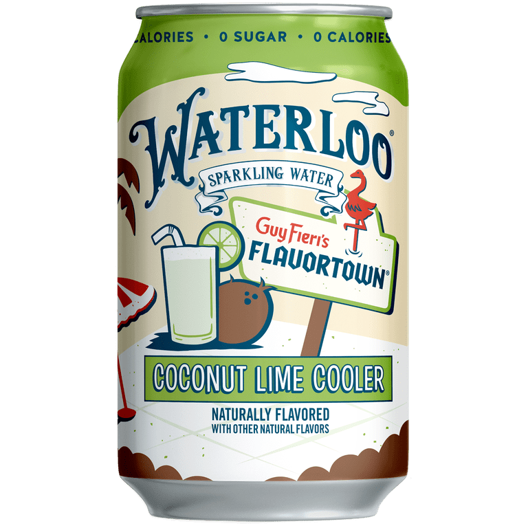Waterloo Coconut Lime Cooler Sparkling Water, 12 fl oz, 12 Pack photo 3