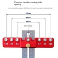 thumbnail image 2 of Punching Locator Set Aluminum Alloy Chest Of Drawers Door Handle Installation Auxiliary Tool Woodwo, 2 of 4
