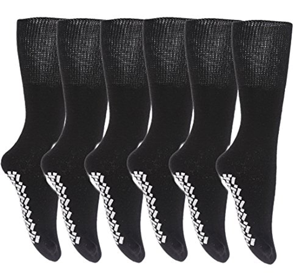 6 Pack Size 10-13 Gilbins Mens Fuzzy and Soft Christmas Holiday Socks Anti Slip Socks Sole 