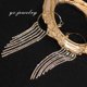 thumbnail image 1 of Fiudx Pendientes Largos con Borlas y Diamantes Brillantes para Mujer, Sin Perforaciones, 1 Par, 1 of 6