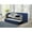 Blue, variant on Day Bed With Blue Upholstery, Nailhead Trim, And Pull-out Trundle Wood Support Upholstered Daybed Engineered Frame