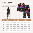 thumbnail image 4 of Pofeuu Mexican Flower Traditional1 Print Womens Pajamas Set Long Sleeve Sleepwear Button Down Nightwear Soft Pj Lounge Sets Button Down Pajamas Women-XX-Large, 4 of 7