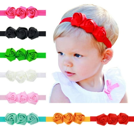 Tika 9 Pcs Colors Newborn Baby Girl Headband Infant Toddler Bow