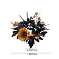 thumbnail image 3 of Qocolhg Fall Decorations Candle Rings Wreaths Thanksgiving Candle Ring Holder Artificial Maple Leaf Candle Garland Mini Flower Candleholder Wreaths for Thanksgiving Halloween Table Decorations, 3 of 6