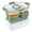 Sage, variant on Cook with Color 4-Compartment Snack Box Food Storage Carrier and Container, Charcuterie Snack Container with Removable Ice Pack,Dishwasher Safe, Taupe
