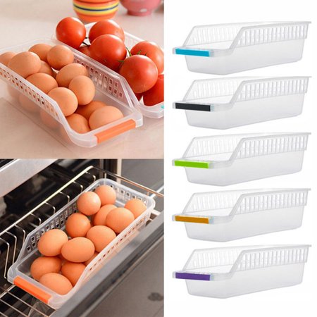 Aluminum Slide Order Rack - Kitchen Refrigerator Space Saver Organizer Slide Shelf Rack Rack Holder Storage