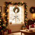thumbnail image 4 of huayou Holiday Theme Embroidered Wreath Sash, Scalloped Edge Wreath Bow Ribbon for Front Door Wreath, Thanksgiving Christmas Valentine Designs, 4 of 8