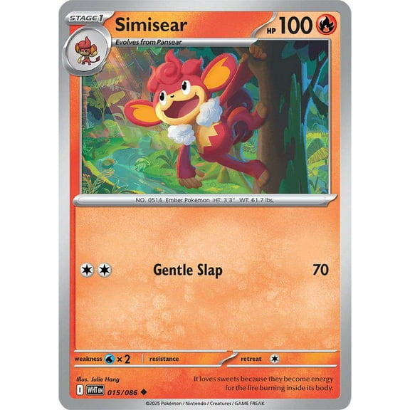Pokemon White Flare Uncommon Simisear #15
