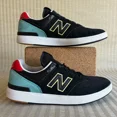 thumbnail image 1 of New Balance Mens 574 Courtline CT574BNH Black Blue Court Shoes Sneakers Size 8.5, 1 of 6