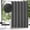 Charcoal Grey, variant on Waffle Fabric Shower Curtain, Heavyweight Cloth Shower Curtains for Modern Hotel Bathroom Decor, Waterproof & Wrinkle Resistant