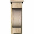 thumbnail image 2 of 8"W x 14"D x 22"H Newport Rough Sawn Corbel w/Backplate, Douglas Fir, 2 of 9