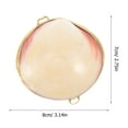 thumbnail image 3 of MasteelfCA Jewelry Packing Box Shell Shaped Earring Holder Shell Trinket Box Ring Holder Seashell Decor Jewelry Box, 3 of 8