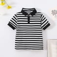 thumbnail image 7 of Boys Cotton Shirts Summer Casual Stripe Shirts Children's Short Sleeve Shirts, 7 of 7