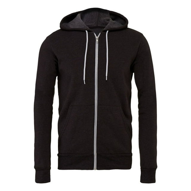 Bella + Canvas - Sudadera Cremallera Completa para Adultos Unisex (Gris Oscuro Jaspeado) Bella + Canvas UTRW7835_darkgreyheather