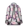 thumbnail image 3 of Pioneer Flower Floral Print Pattern Backpack for School, Cute School Bag with Adjustable Shoulder Straps and Padded Back, 15.3"x11"x7.1", 3 of 5