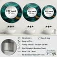 thumbnail image 4 of Designart "Revitalizing Malachite Essence" Spiritual Stone Rund Mirror For Wall Decor - Large Green Round Printed Mirror -Global Round Living Room Mirror - 23" x 23", 4 of 6