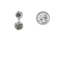 thumbnail image 3 of Delight Jewelry Silver-tone Antiqued Sand Dollar - Two-tone Daisy Flower Post Earrings, 3 of 4