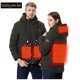 thumbnail image 1 of Chaquetas y abrigos casuales de manga larga con capucha, con USB, temperatura constante, calefactables, resistentes al viento, talla grande, para hombre y mujer, invierno, 4 unidades, 1 of 6