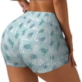 thumbnail image 2 of Fotbe Sea Turtle Seamless Shorts, Womens Workout Shorts High Waist Stretch Booty Short for Gym/Yoga/Running/Biking-X-Large, 2 of 9
