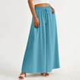thumbnail image 7 of lmcalzta Boho Pants Women Wide Leg High Waisted Summer Casual Vacation Flowy Trousers with Pockets, 7 of 7