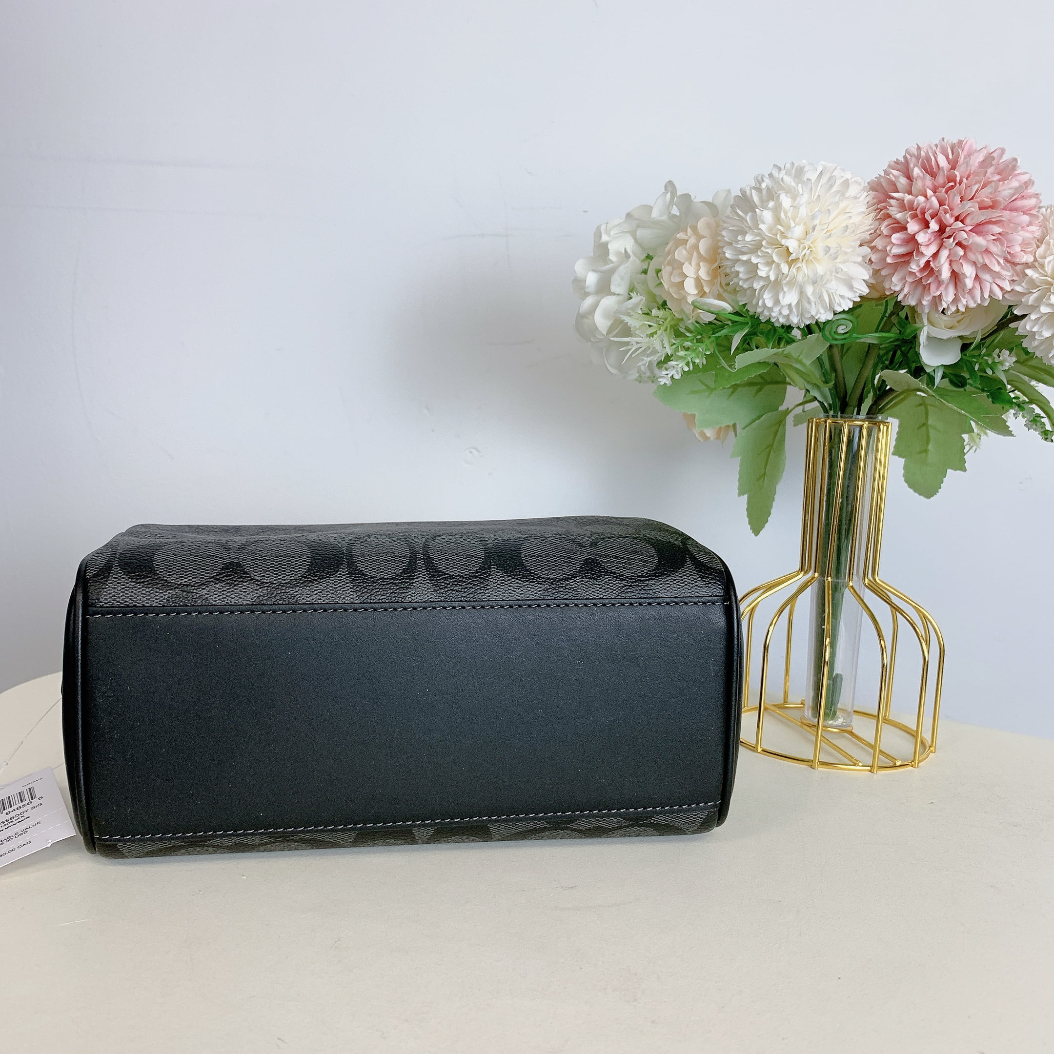 ショルダーバッグ Coach Axel Crossbody CR184 CJ674 COACH Axel Crossbody In Signature Canvas Charcoal CJ674