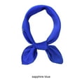 thumbnail image 4 of Pañuelo multiusos Jumpingount para mujer bufandas de cuello ligeras transpirables moda azul oscuro 70*70CM, 4 of 6