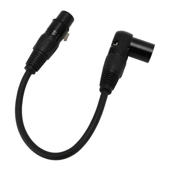 XLR to XLR Cable, 90 Degree XLR Male to Female XLR Microphone Cable 3Pin, XLR Male to Female Mic Cord for Speakers Studio Mixers XLR Microphone Extension Cable