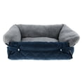 thumbnail image 2 of Cama Cachorro Kennel Mascota Caliente Sunnimix Azul Gris M L 45x30x18cm 62x40x19cm, 2 of 8