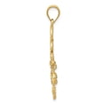 thumbnail image 2 of 14k Yellow Gold Polished Diamond-cut Chandelier Pendant Charm, 2 of 3