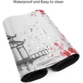 thumbnail image 4 of Japanese Painting Cherry Blossom Gaming Mouse Pad XL, Extended Large Mouse Mat Desk Pad, Stitched Edges Mousepad, Long Mouse Pad, 31.5 X 11.8 Inch, 4 of 5