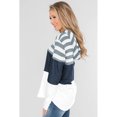 thumbnail image 4 of Femmes Blanc/rose/multicolore/vert Me Parler Couleur Bloc Cordon Sweat à Capuche, 4 of 12