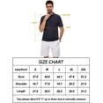 thumbnail image 7 of Weilanxin Mens Polo Shirts Short Sleeve Casual Striped Stylish Dry Fit Performance Designed Collared Golf Polo Shirts for Men Dark Blue M, 7 of 7