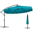 thumbnail image 1 of Costway Parasol Suspendu Déporté de 10 Pi pour Terrasse avec Housse, Turquoise, 1 of 10