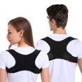 thumbnail image 1 of Posture corrector back support back smoother shoulder strap posture trainer posture corrector for men and women posture improve the back trainer with elastic seams (black), 1 of 7