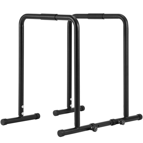 KFFKFF Dip Station, 440 lbs Load, Durable Dip Stand with Height Adjustment, Exercise Dip Bar for Home Gym, Stability Parallette Push Up Rack, Parallel Bars for Power Training