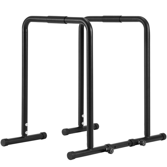 KFFKFF Dip Station, 440 lbs Load, Durable Dip Stand with Height Adjustment, Exercise Dip Bar for Home Gym, Stability Parallette Push Up Rack, Parallel Bars for Power Training