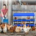 thumbnail image 3 of Yeshouse Zinc Alloy Chicken Nesting Box for Egg Laying, Metal Wall Mounted Poultry Nest Box with Compartments & Large Ventilation Holes, Rustproof Hen Coop Laying Box for Backyard, Farm, Chicken Coop, 3 of 7