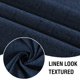 thumbnail image 4 of Cortinas 100 % opacas con aspecto de lino, 84 pulgadas de largo, para dormitorio, con bolsillo para barra de bloqueo de luz, cortinas gruesas con textura de lino para ventana con respaldo blanco, natural, 2 paneles, azul marino, 52 pulgadas de ancho x 84 pulgadas de largo, 4 of 5
