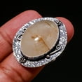 thumbnail image 2 of Strawberry Quartz Gemstone Handmade Engagement Gift Ring Jewelry 8.25" SA 618, 2 of 2
