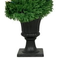 thumbnail image 3 of Northlight Real Touch™ Pre-Lit Artificial Cedar Spiral Topiary Tree, Clear Lights - 5.5', 3 of 9