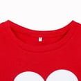 thumbnail image 4 of T-shirt Décontracté Parent-Enfant, Haut à Col Rond à Manches Courtes avec Imprimé Cœur, 4 of 7