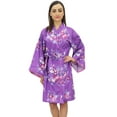 thumbnail image 1 of Bimba Women Bridesmaid Floral Printed Kimono Robe With Belt Cover Up Wrap-18, 1 of 3