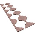 thumbnail image 6 of Ekena Millwork 47"H x 3/8"T Marrakesh Adjustable Wood Decorative Slat Wall Panel Kit, Walnut (contains 11 Slats + 1 Straight Edge Starter Slat), 6 of 16