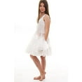 thumbnail image 4 of Candyland Petticoat Dress for Girls - Underdress and Kids White full Slip Poodle Skirt Perfect for Formal Dress (Size 6), 4 of 5