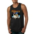 thumbnail image 2 of Wild Bobby, Cute Pug Life Living, Animal Lover, Men Graphic Tank Top, Black, Small, 2 of 4