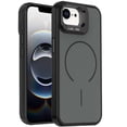 thumbnail image 2 of For iPhone 17E / 16E / SE4 Magnetic Matte Camera Metallic Stand Hybrid Case - Black, 2 of 3