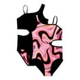 Justice Girls One Piece Cut Out Reversible Swimsuit, Sizes 518