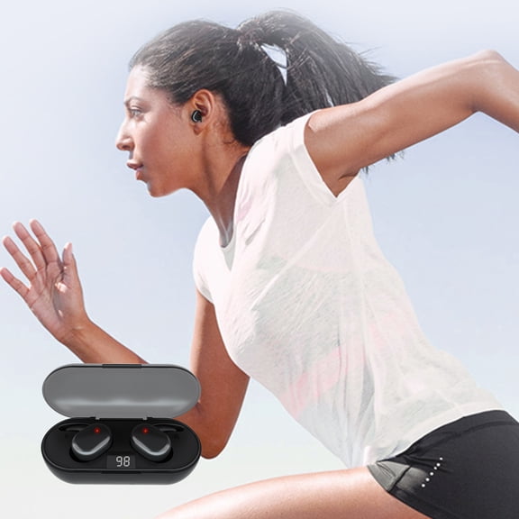 Back to School Supplies Sale Bluetooth 5.0 Wireless Earbuds With Wireless Charging Case Stereo Headphones In Ear Built In Mic Headset Premium Sound With Deep Bass For Sport on Clearance