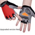thumbnail image 5 of Guantes deportivos de medio dedo para hombres y mujeres, para ciclismo al aire libre, fitness, transpirables, con absorción de impactos, antideslizantes, para exteriores, guantes de medio dedo, 5 of 5