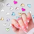 thumbnail image 2 of Abalorios de uñas NEWSPIED, 200 unidades, de resina en forma de corazón, para uñas de San Valentín, 2 of 7